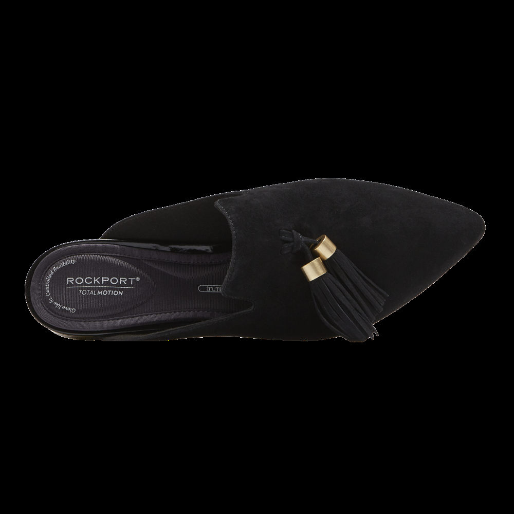 Rockport Badesandaler Dame Svart - Total Motion Adelyn Tassel - WVXY65230